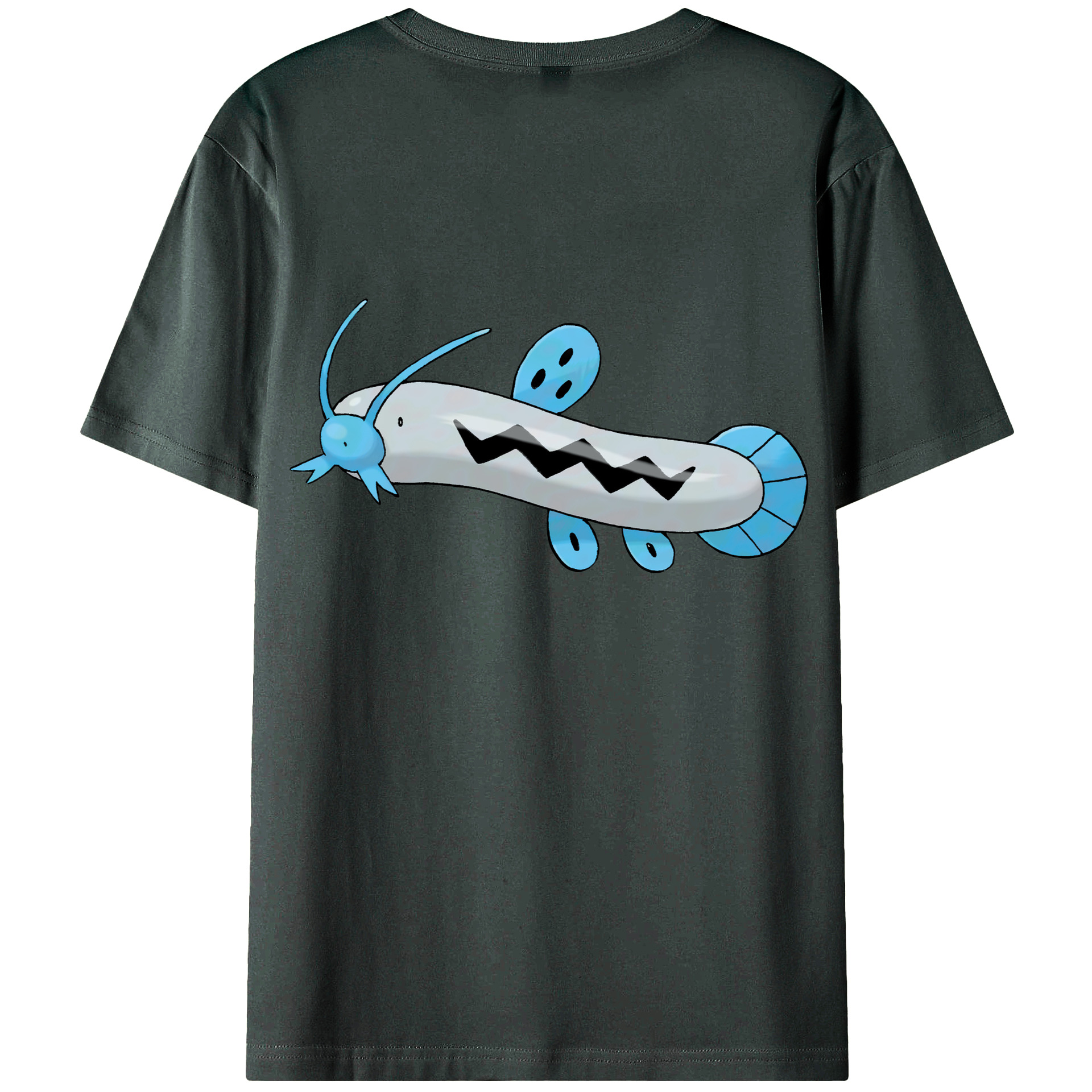 （画像用） ポケットモンスター Pokémon 綿100％ メンズ半袖Tシャツ（バックプリント） 通気性